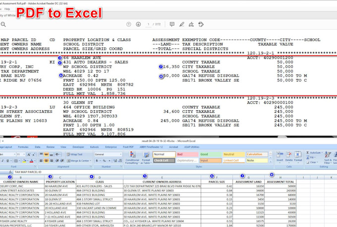 convert pdf to excel and pdf to word